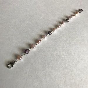 [Hand Made] Cute Bead Womens Bracelet - Pink/Pearl